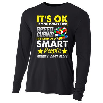 Melting Rubik Rubix Rubics Funny Puzzles Cube Speed Cubing Cooling Performance Long Sleeve Crew