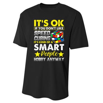 Melting Rubik Rubix Rubics Funny Puzzles Cube Speed Cubing Performance Sprint T-Shirt