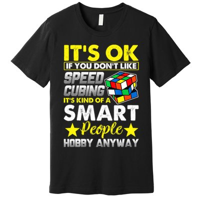 Melting Rubik Rubix Rubics Funny Puzzles Cube Speed Cubing Premium T-Shirt