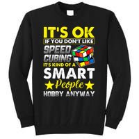 Melting Rubik Rubix Rubics Funny Puzzles Cube Speed Cubing Tall Sweatshirt