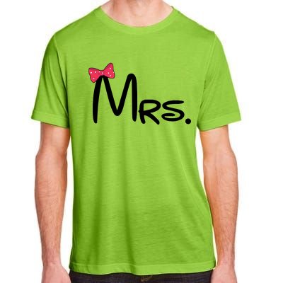 Mrs. Bow Tie Cute Matching Couples Adult ChromaSoft Performance T-Shirt