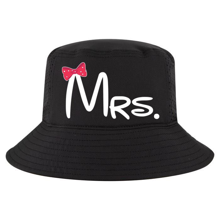 Mrs. Bow Tie Cute Matching Couples Cool Comfort Performance Bucket Hat