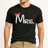 Mrs. Bow Tie Cute Matching Couples Cooling Performance Crew T-Shirt