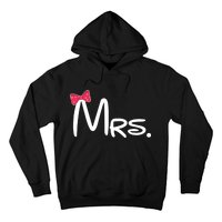 Mrs. Bow Tie Cute Matching Couples Hoodie