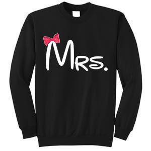 Mrs. Bow Tie Cute Matching Couples Sweatshirt