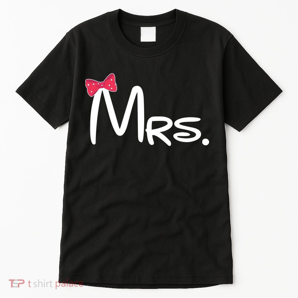Mrs. Bow Tie Cute Matching Couples Tall T-Shirt