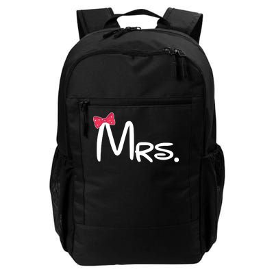 Mrs. Bow Tie Cute Matching Couples Daily Commute Backpack