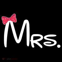 Mrs. Bow Tie Cute Matching Couples Sustainable Bucket Hat