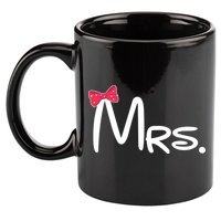 Mrs. Bow Tie Cute Matching Couples 11oz C Handle Ceramic Mug