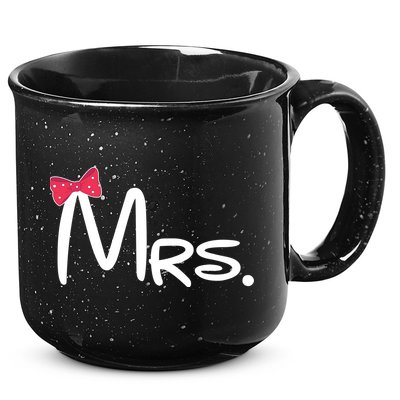 Mrs. Bow Tie Cute Matching Couples 15oz Campfire Ceramic Mug