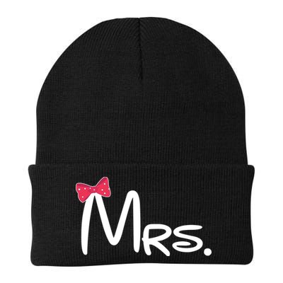 Mrs. Bow Tie Cute Matching Couples Beanie