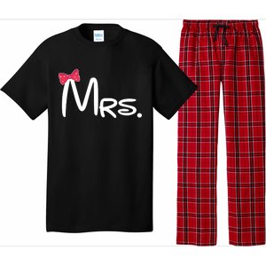 Mrs. Bow Tie Cute Matching Couples Pajama Set