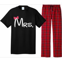 Mrs. Bow Tie Cute Matching Couples Pajama Set