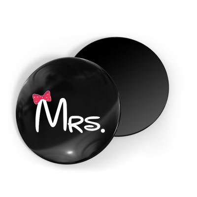 Mrs. Bow Tie Cute Matching Couples Magnet