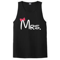 Mrs. Bow Tie Cute Matching Couples PosiCharge Competitor Tank