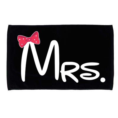 Mrs. Bow Tie Cute Matching Couples Microfiber Hand Towel