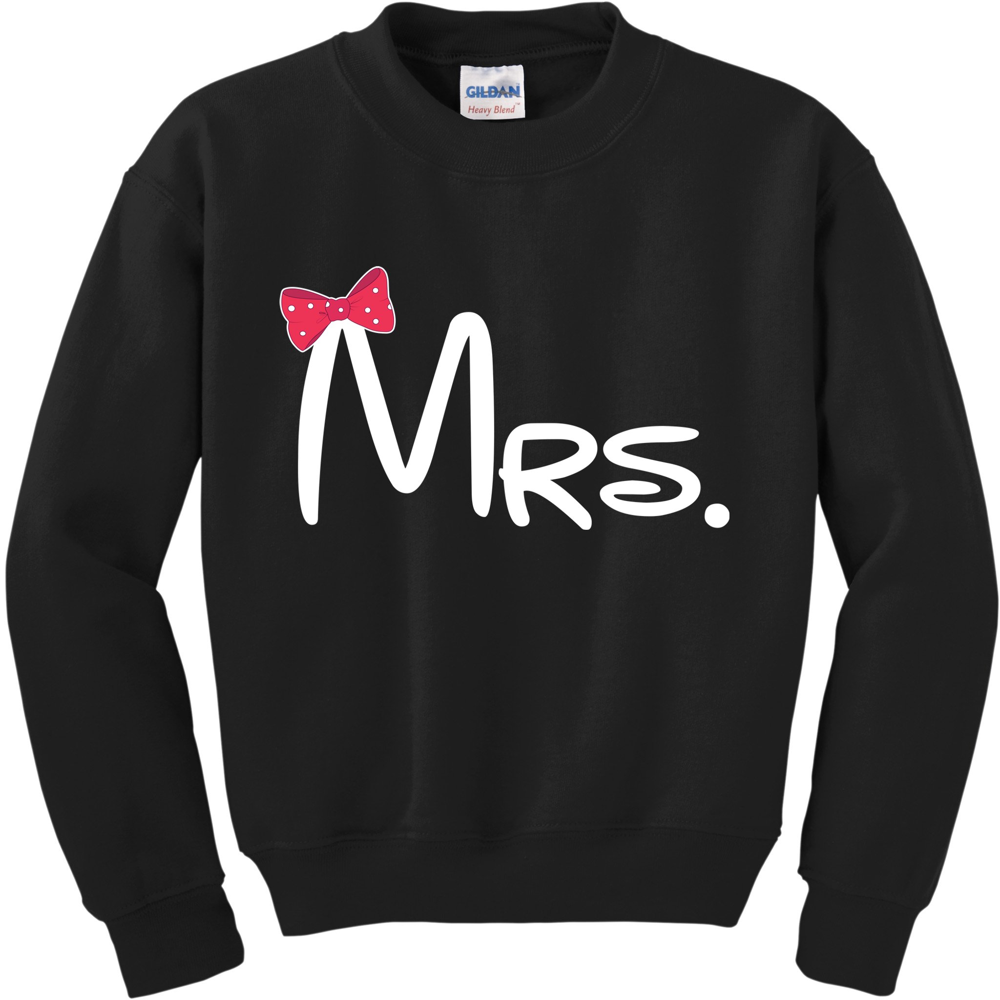 Mrs. Bow Tie Cute Matching Couples Kids Sweatshirt