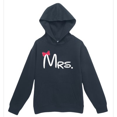 Mrs. Bow Tie Cute Matching Couples Urban Pullover Hoodie