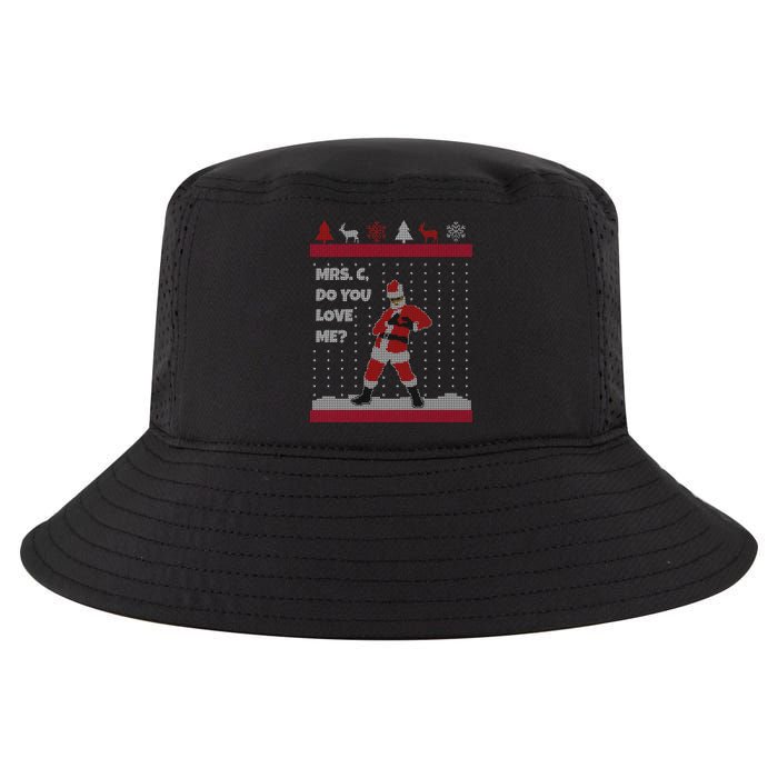 Mrs. C Do You Love Me Ugly Christmas Sweater Cool Comfort Performance Bucket Hat