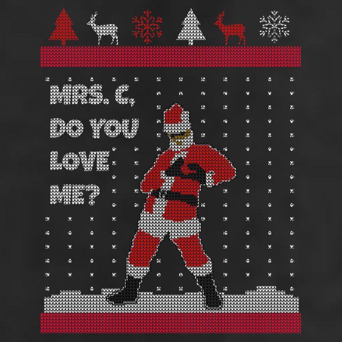 Mrs. C Do You Love Me Ugly Christmas Sweater Adult Drive Performance Visor