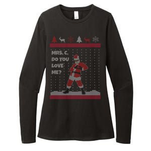 Mrs. C Do You Love Me Ugly Christmas Sweater Womens CVC Long Sleeve Shirt