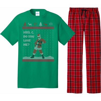 Mrs. C Do You Love Me Ugly Christmas Sweater Pajama Set