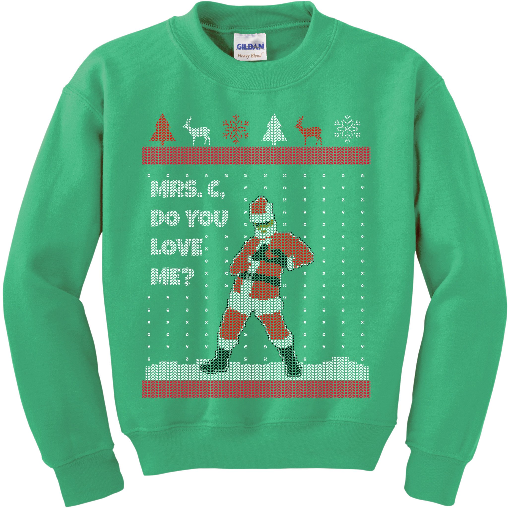 Mrs. C Do You Love Me Ugly Christmas Sweater Kids Sweatshirt