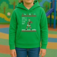Mrs. C Do You Love Me Ugly Christmas Sweater Kids Hoodie