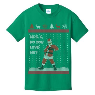 Mrs. C Do You Love Me Ugly Christmas Sweater Kids T-Shirt