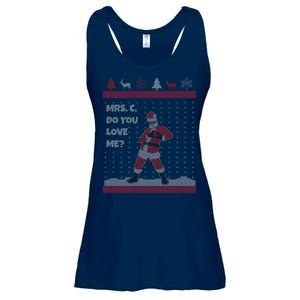 Mrs. C Do You Love Me Ugly Christmas Sweater Ladies Essential Flowy Tank