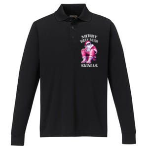 Merry Rizzmas Sigmas Santa Rizzler Performance Long Sleeve Polo