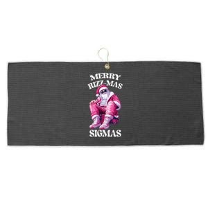 Merry Rizzmas Sigmas Santa Rizzler Large Microfiber Waffle Golf Towel