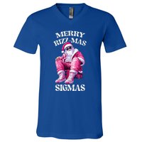 Merry Rizzmas Sigmas Santa Rizzler V-Neck T-Shirt