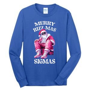 Merry Rizzmas Sigmas Santa Rizzler Tall Long Sleeve T-Shirt