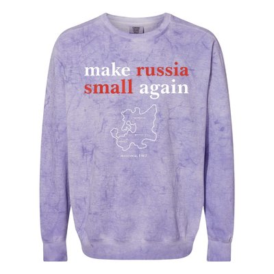 Make Russia Small Again Funny Make Russia Small Again Colorblast Crewneck Sweatshirt