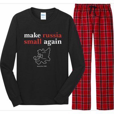 Make Russia Small Again Funny Make Russia Small Again Long Sleeve Pajama Set