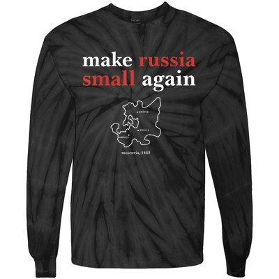 Make Russia Small Again Funny Make Russia Small Again Tie-Dye Long Sleeve Shirt