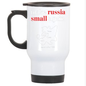 Make Russia Small Again President Volodymyr Zelensky Stainless Steel Travel Mug