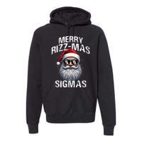 Merry Rizzmas Sigmas Gen Alpha Funny Christmas Santa Claus Premium Hoodie