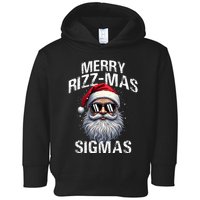 Merry Rizzmas Sigmas Gen Alpha Funny Christmas Santa Claus Toddler Hoodie