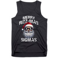 Merry Rizzmas Sigmas Gen Alpha Funny Christmas Santa Claus Tank Top