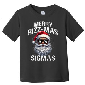 Merry Rizzmas Sigmas Gen Alpha Funny Christmas Santa Claus Toddler T-Shirt