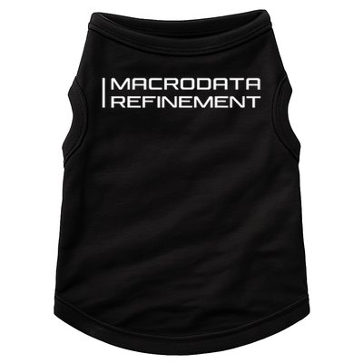 Macrodata Refinement Severance Retro Vintage 90's Minimalist Doggie Tank
