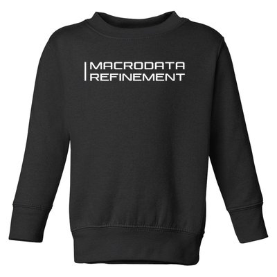 Macrodata Refinement Severance Retro Vintage 90's Minimalist Toddler Sweatshirt