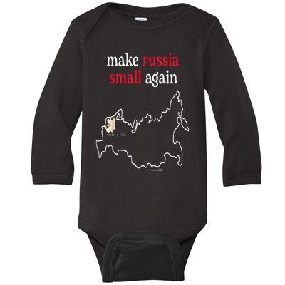 Make Russia Small Again  Funny Make Russia Small Again Baby Long Sleeve Bodysuit