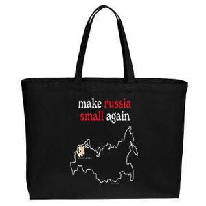 Make Russia Small Again  Funny Make Russia Small Again Cotton Canvas Jumbo Tote