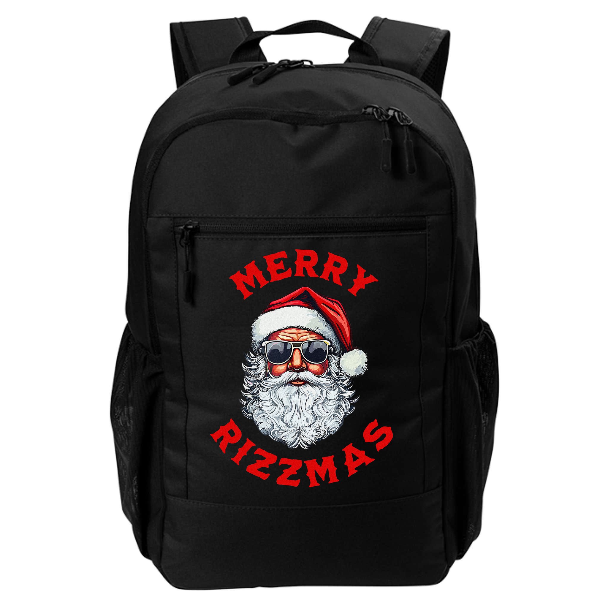 Merry Rizzmas Sigmas Gen Alpha Middle School Christmas Backpack