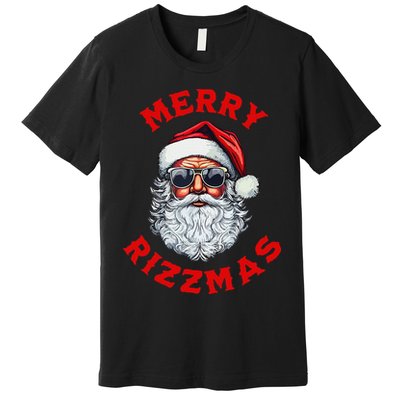 Merry Rizzmas Sigmas Gen Alpha Middle School Christmas Premium T-Shirt
