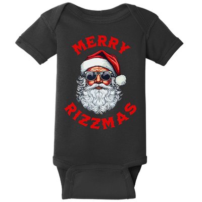 Merry Rizzmas Sigmas Gen Alpha Middle School Christmas Baby Bodysuit