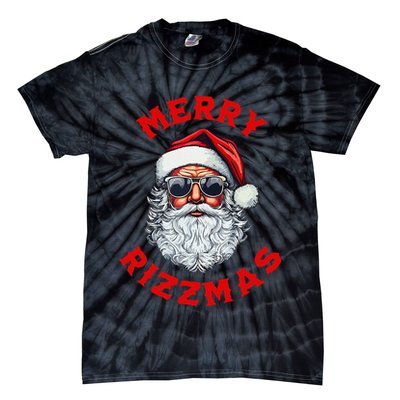 Merry Rizzmas Sigmas Gen Alpha Middle School Christmas Tie-Dye T-Shirt